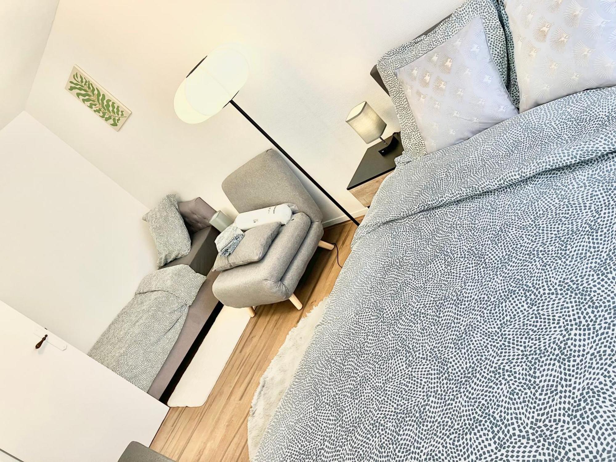 Grand 38m2, Aeroport Paris Cdg, Disneyland Paris, Parc Asterix, Chambre, Salon *