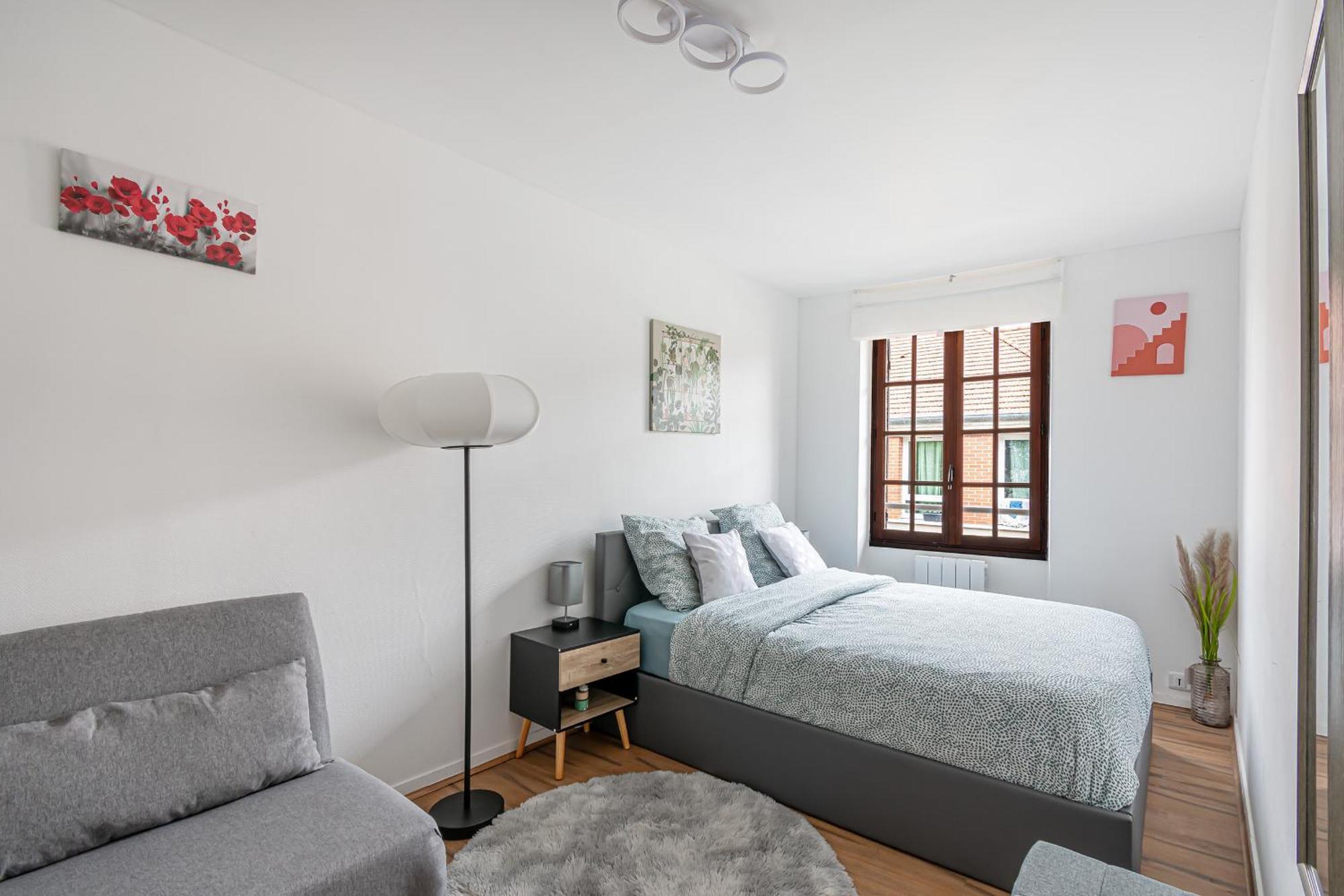 Grand 38m2, Aeroport Paris Cdg, Disneyland Paris, Parc Asterix, Chambre, Salon